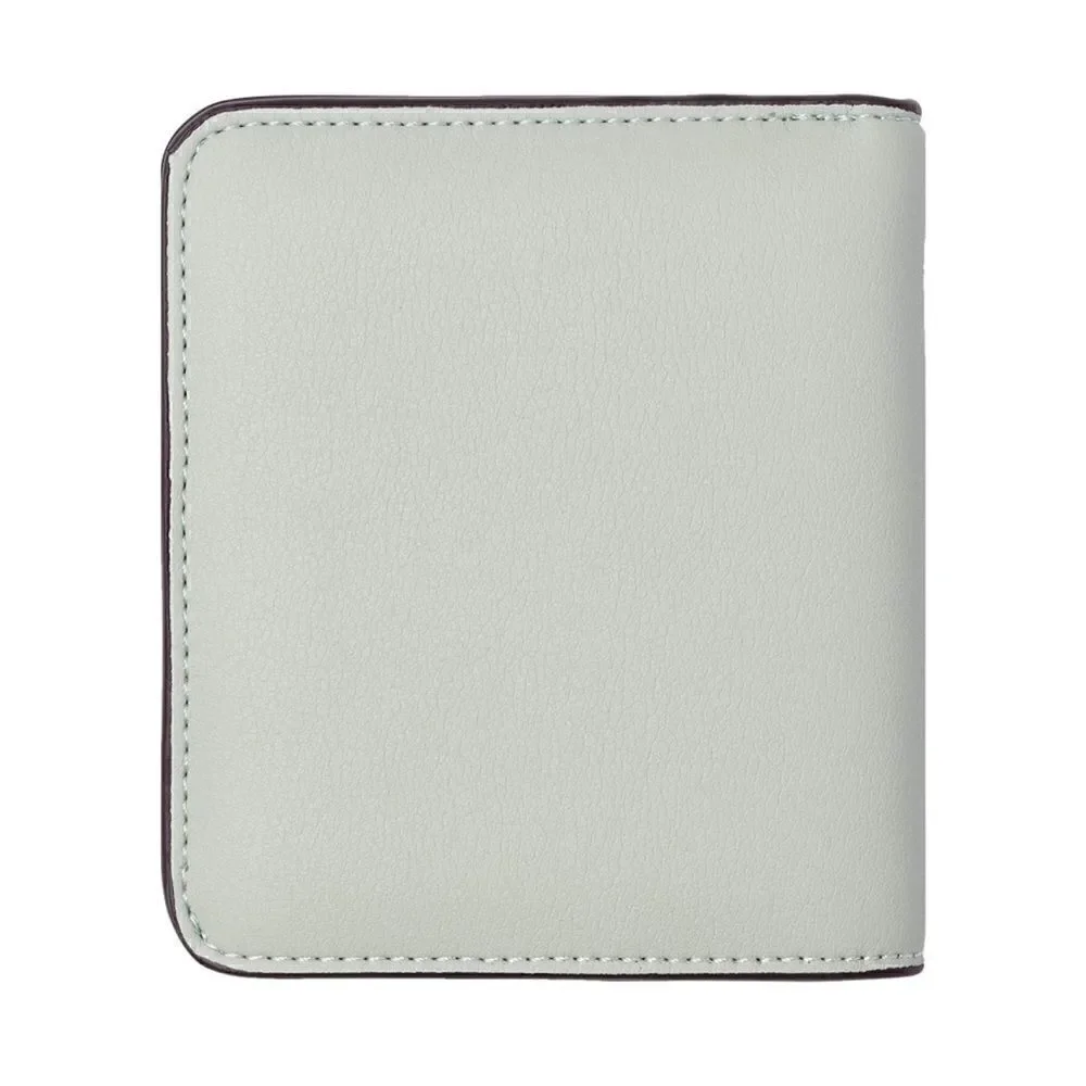 Light Green Leather Compact Wallet
